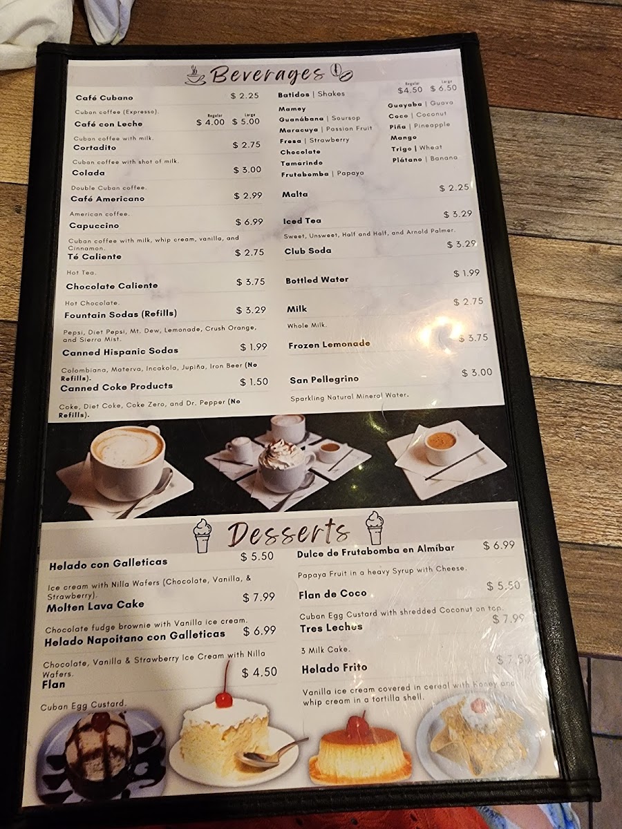 West Caribbean Cuban Restaurant Menu - Image 5